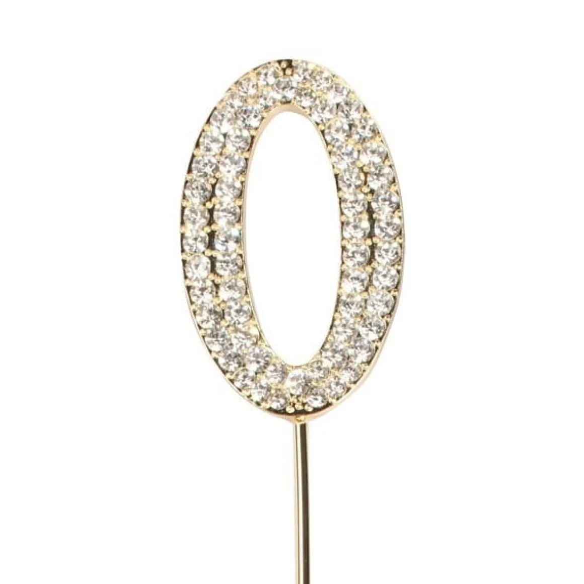 Taarttopper Diamant Goud #0 45mm**