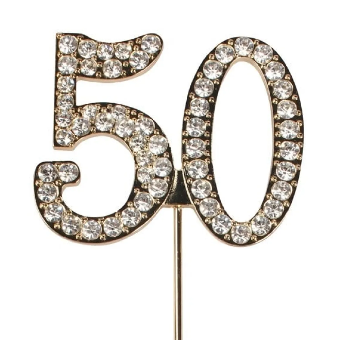 Taarttopper Diamant Jubileum Goud #50 45mm