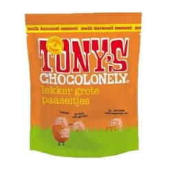 Tony's Chocolonely Paaseitjes Melk Caramel Zeezout 178g