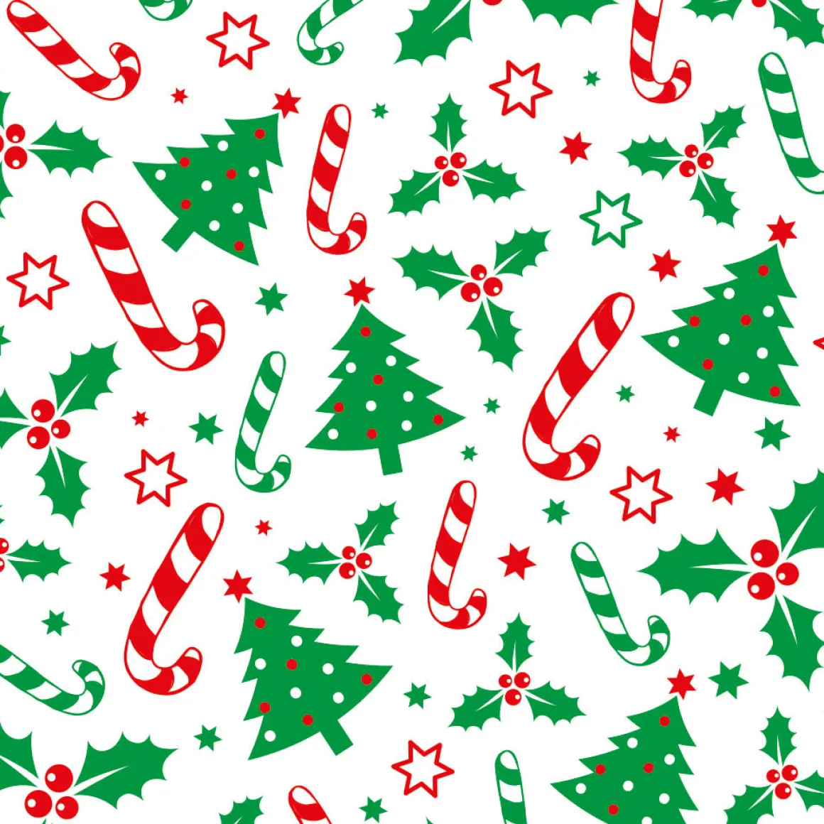 Traktatiezakjes Kerstmis 12,5x3x24(h) cm 20 stuks