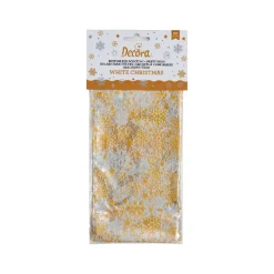Traktatiezakjes Witte Kerst 12,5x3x24(h) cm 20 stuks