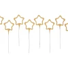 Vuurwerk Sterretjes Stervorm Goud 10st.