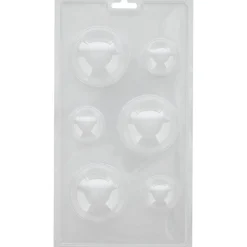 Wilton Chocolade Holvorm Halve Bollen (6x)**