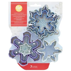 Wilton Koekjes Uitstekerset Sneeuwvlokken 7 stuks