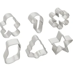 Wilton Mini Koekjesuitsteker Kerstkrans Set/6
