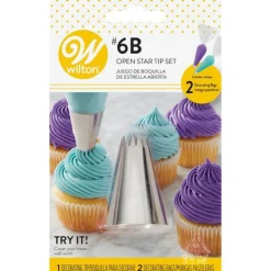 Wilton Spuitmondje #6B en Spuitzakken Set/3