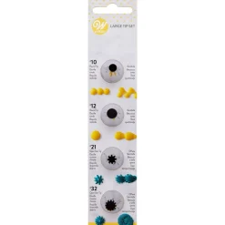 Wilton Spuitmondje Set/4 #010 #012 #021 #032
