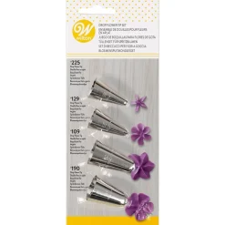 Wilton Spuitmondjes Set Bloemen (#109, #129, #190,#225)