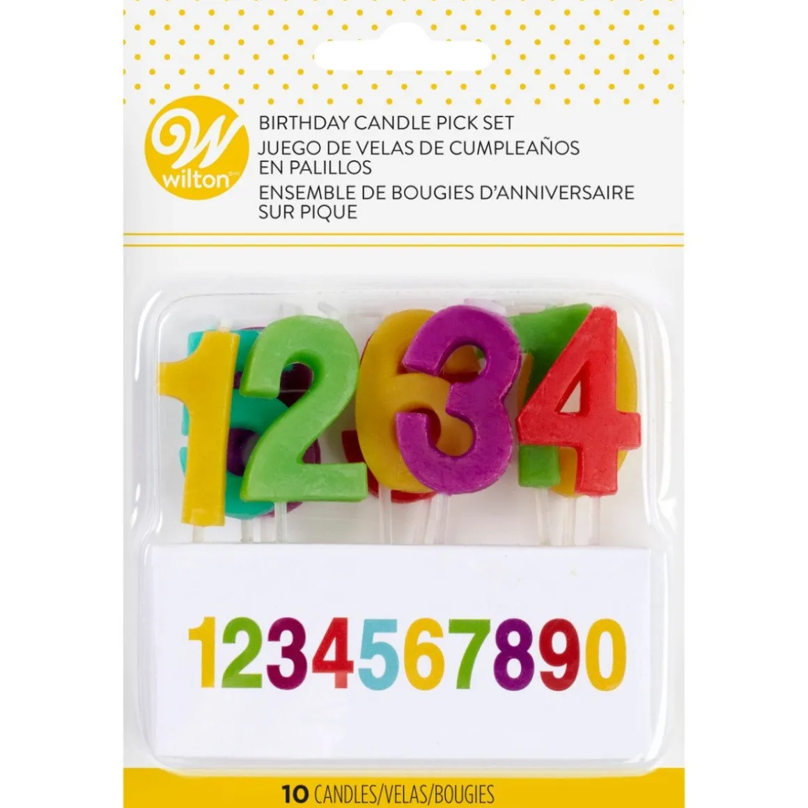 Wilton Taartkaarsjes Nummers Set/10