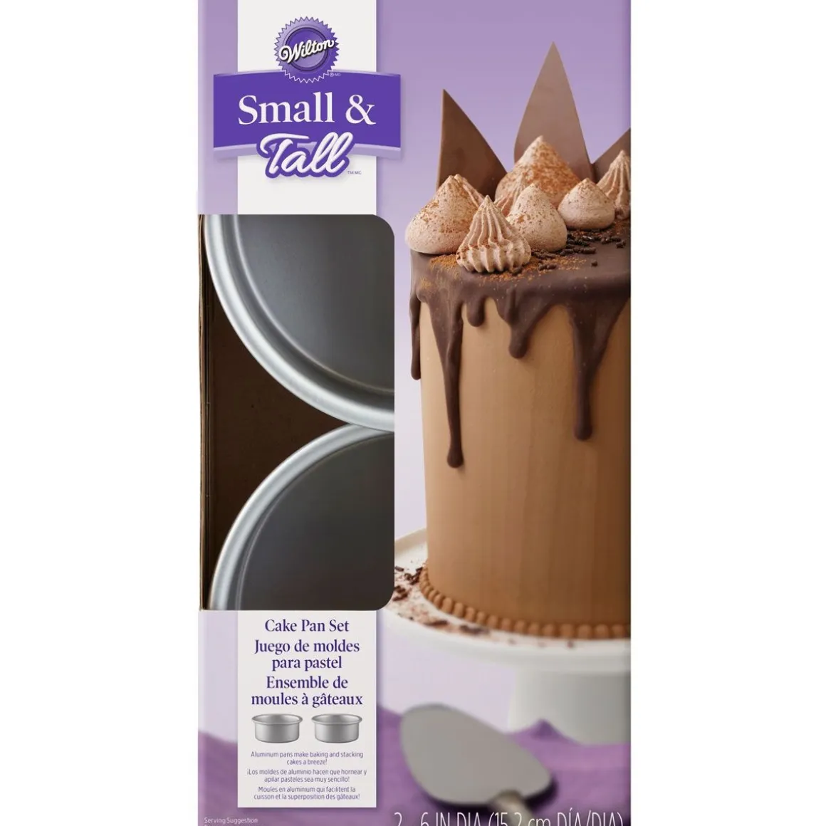 Wilton Taartpan Rond 'Tall & Small' Ø15x5cm Set/2