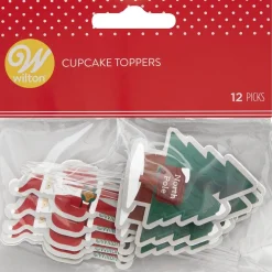 Wilton Taarttoppers Kerstman Set/12