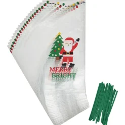 Wilton Traktatiezakjes Kerstman Merry & Bright 20st