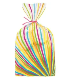 Wilton Traktatiezakjes Kleurrijk 10x24cm, 20 stuks