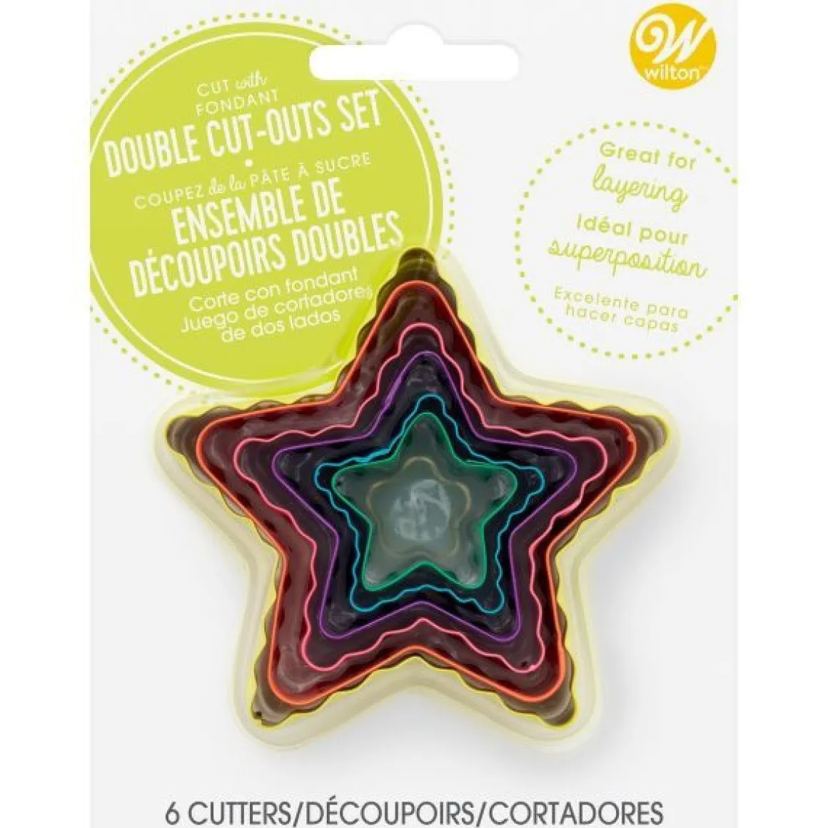 Wilton Uitstekers Ster Dubbelzijdig Set/6